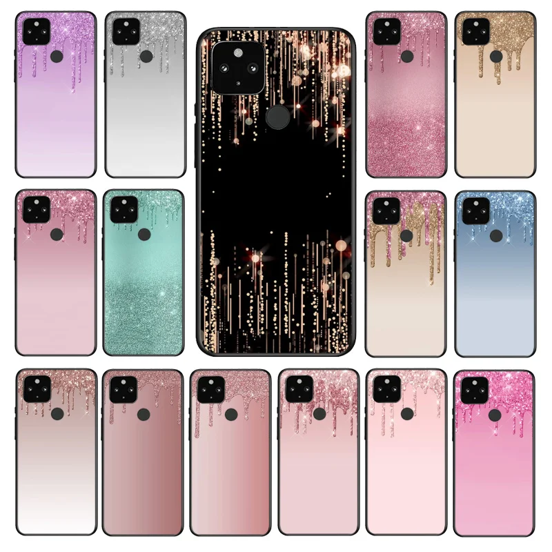 

Dripping Glitter Pink Phone Case for Google Pixel 7 Pro 7 6A 6 Pro 5A 4A 3A Pixel 4 XL Pixel 5 6 4 3 XL 3A XL 2 XL Funda Coque