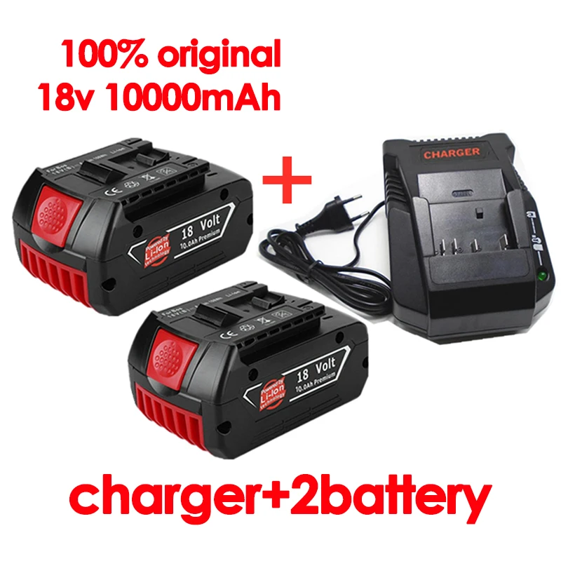 

BAT609 BAT610 BAT618 BAT619 18V 6000mAh Lithium Ion Battery Replacement For Bosch 18V Professional Drill Battery GBA 18V GSR 18V