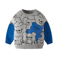 sweatshirt boy autumn animal bear crew tops child clothes for toddlers baby winter