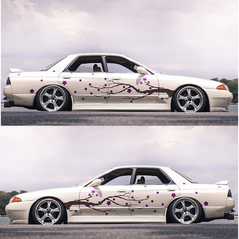 Сакура Cherry Blossom Livery японская боковая наклейка на автомобиль универсальный размер