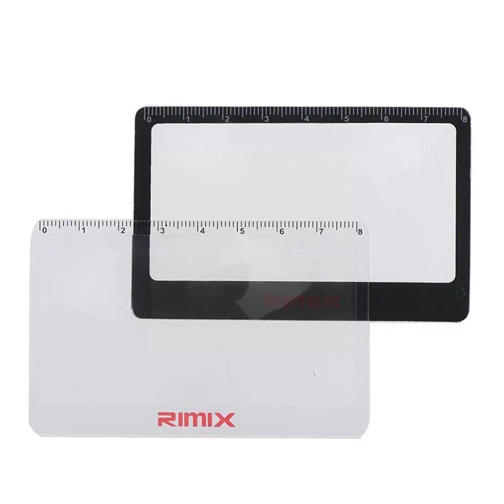 

1 шт. Новинка 8,5X5,5 см 3 X увеличительное стекло линза Френеля для кредитных карт карманное стекло размер прозрачное увеличение карты FYI T7u8