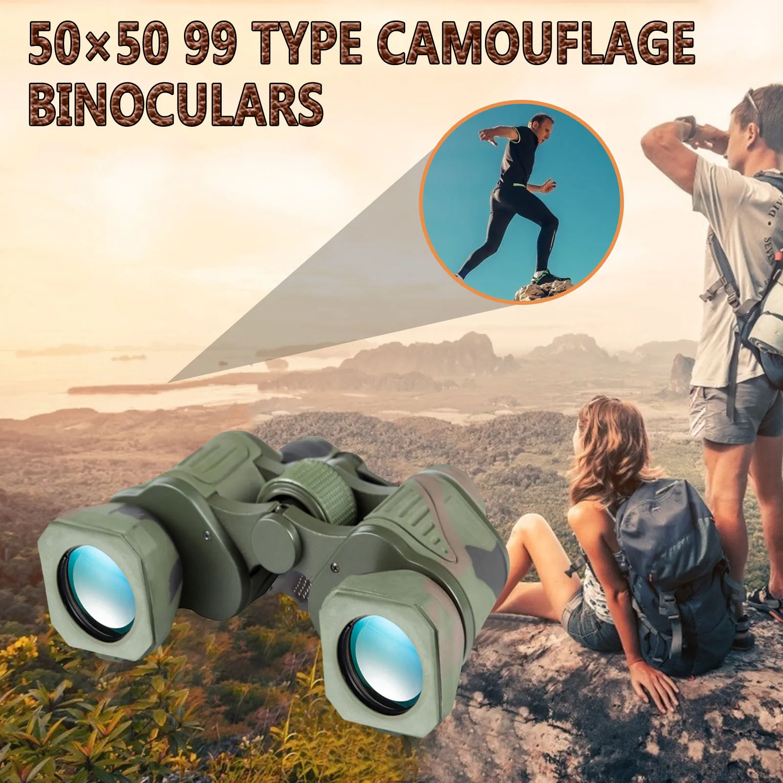 

Binoculars 50x50 Remote 90000m High-definition High-power Telescope Optical Glass Lens Hunting Sports Low-light Night Visio