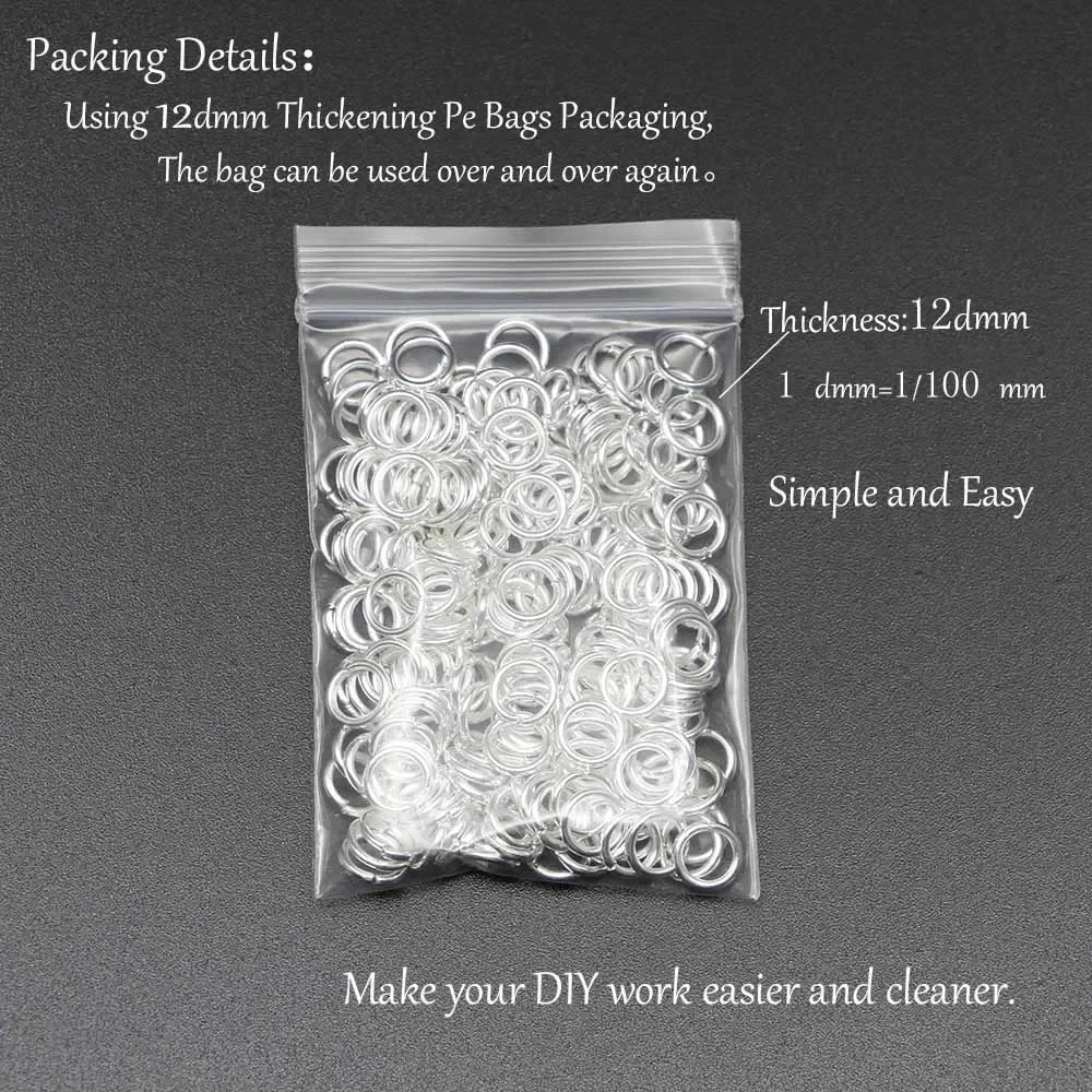 4 5 6 8 10 mm Jump Rings  Split Rings Connectors For Diy Jewelry Finding Making Accessories Wholesale Supplies