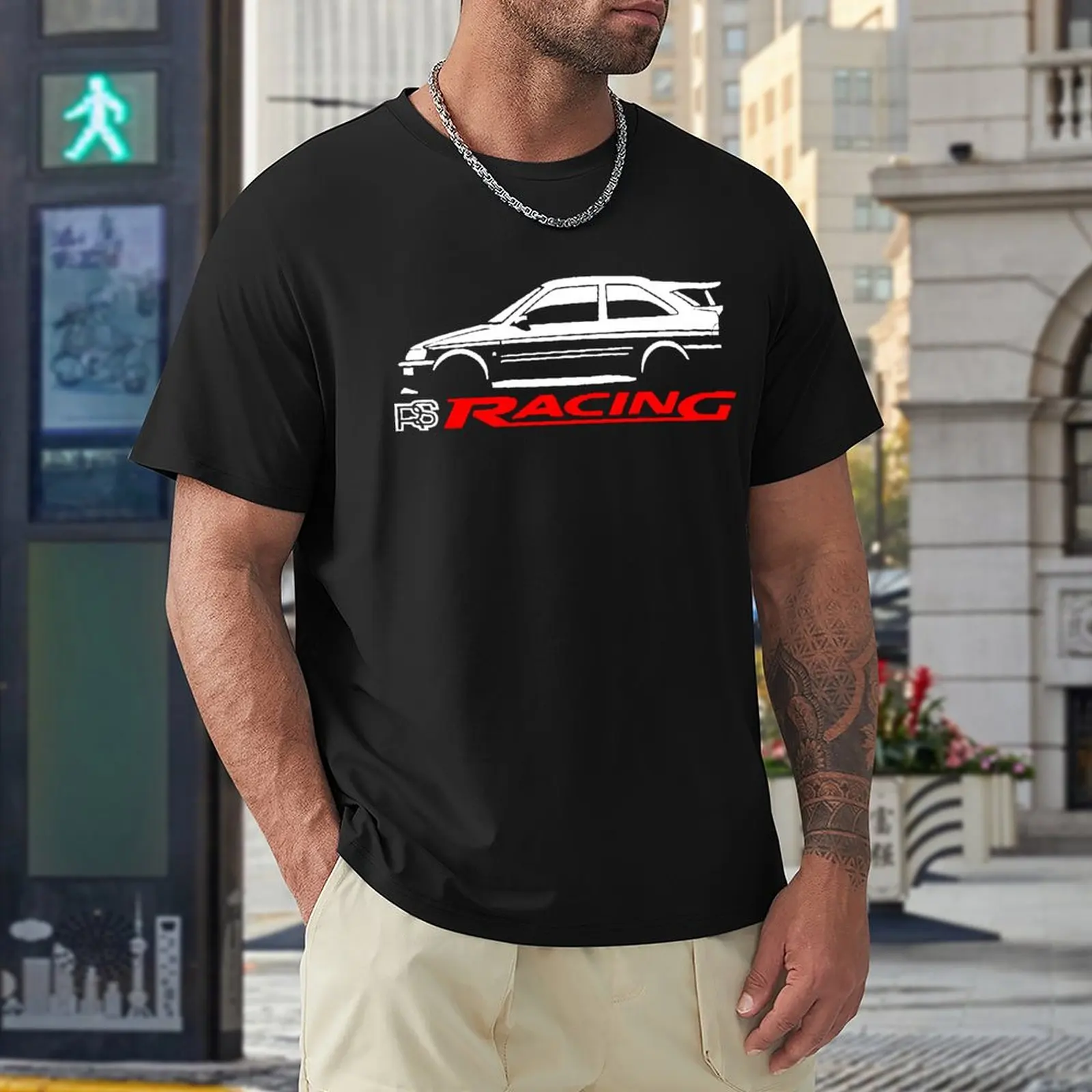 

RS Racings Escort Cosworth Cult RS ST US Car T Shirts Men Shirt Fashion Clothes Graphics Sweatshirt 100% Cotton TShirts Tee Top