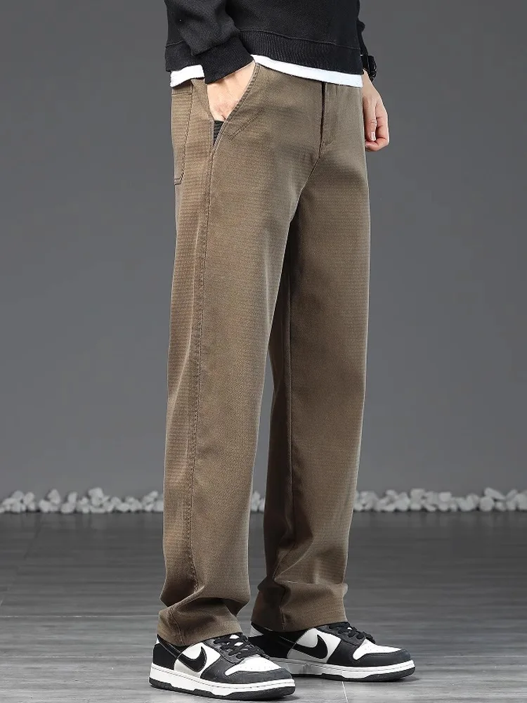 Мужские прямые брюки свободные универсальные мужские весна 2024 новый модный