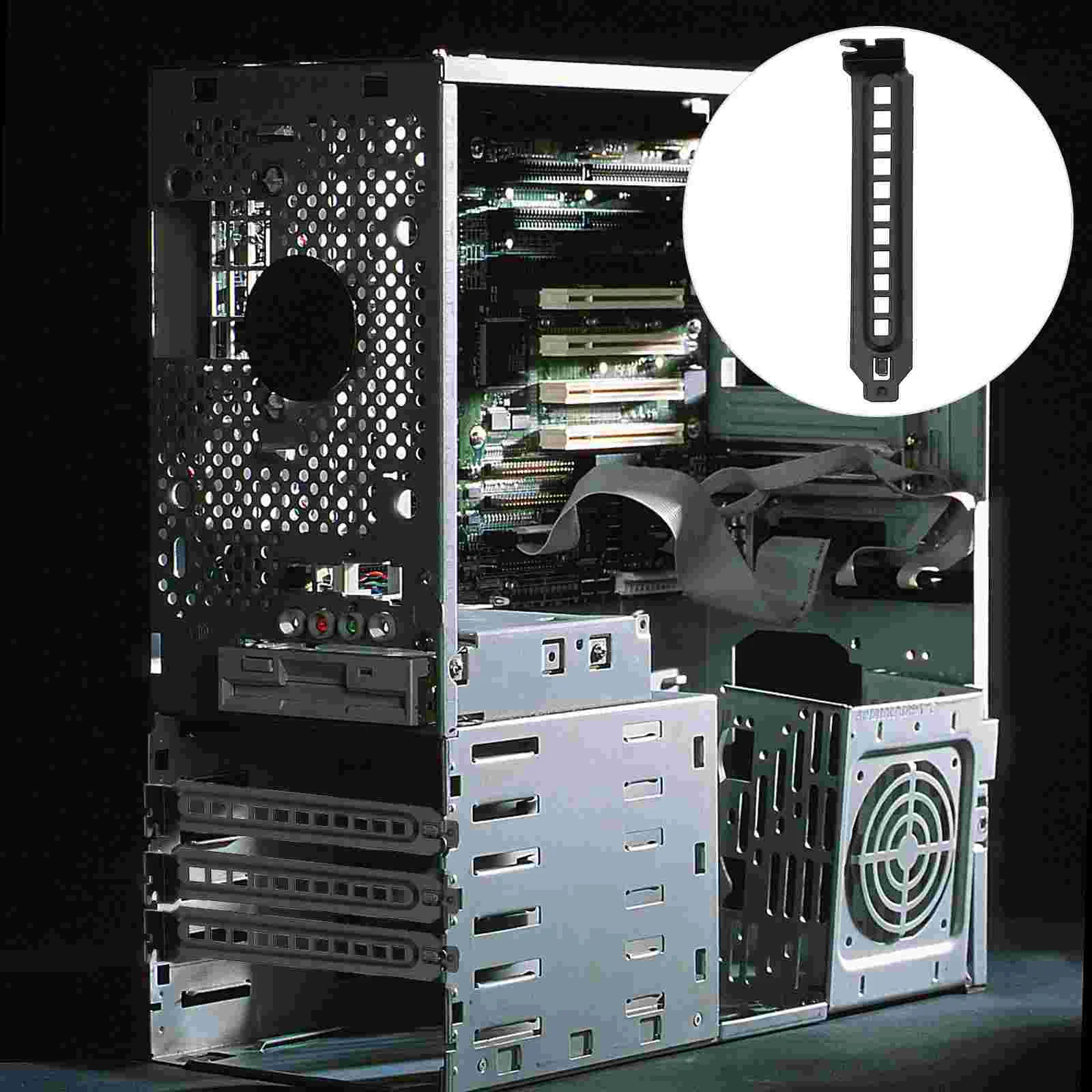 

20 PCS PCI Slot Blanking Plate Computer Case Back Cover Covers Chassis Bits Block