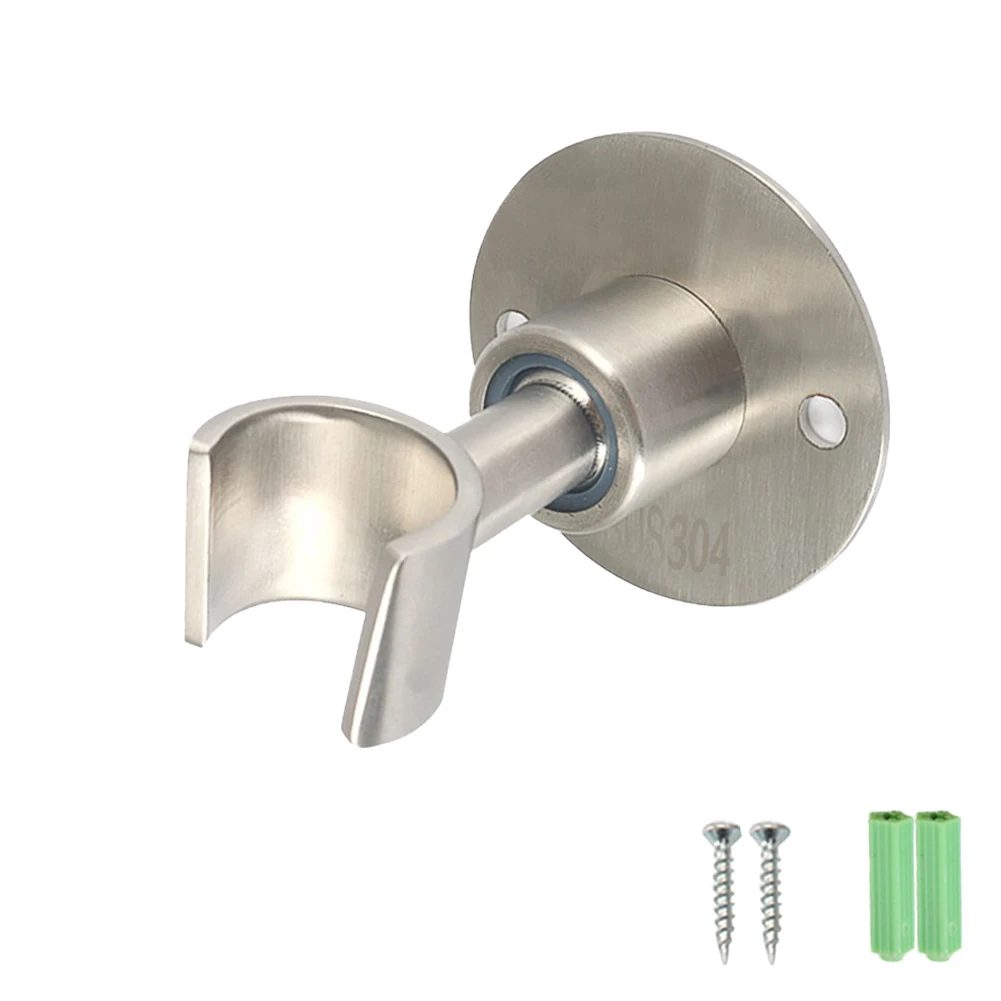 home adjustable angle stainless steel shower head holder universal durable heavy duty with screws hotel waterproof wall mounted free global shipping