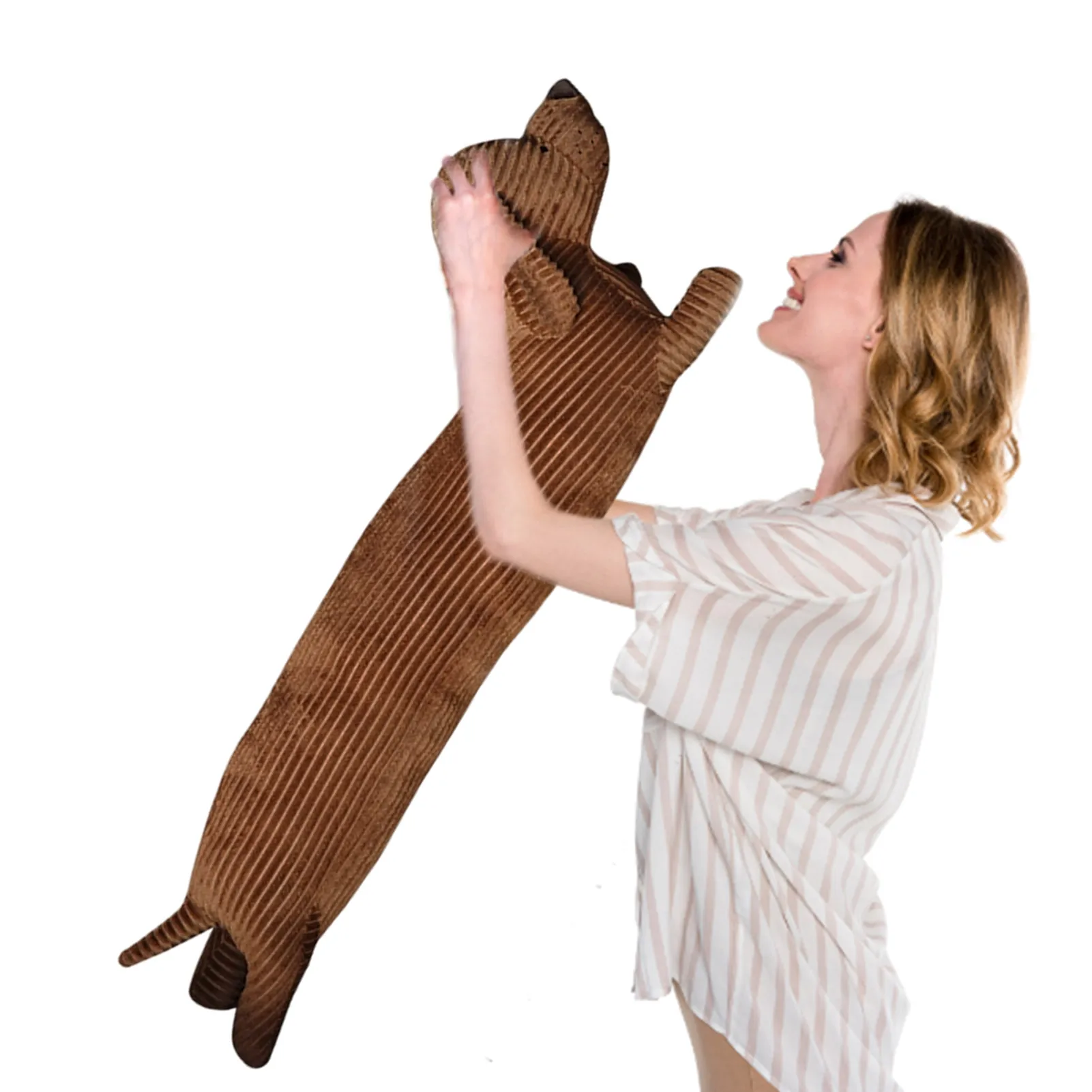 

Dachshund Plush Pillow Soft Durable Stuffed Throw Cushion Life-like Stuffed Throw Cushion For Sofa Chair Home Decoration Long