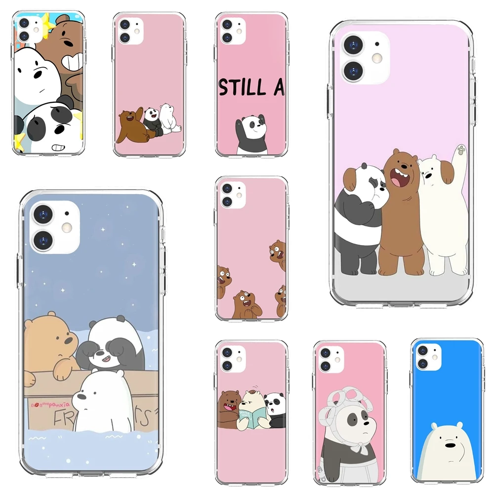 Мягкие чехлы из ТПУ We-Naked-Ice-Bear-Panda-Style для Huawei P50 P30 P40 P20 P8 P9 P10 Lite Pro 2016 2017 P Smart Plus 2019 |