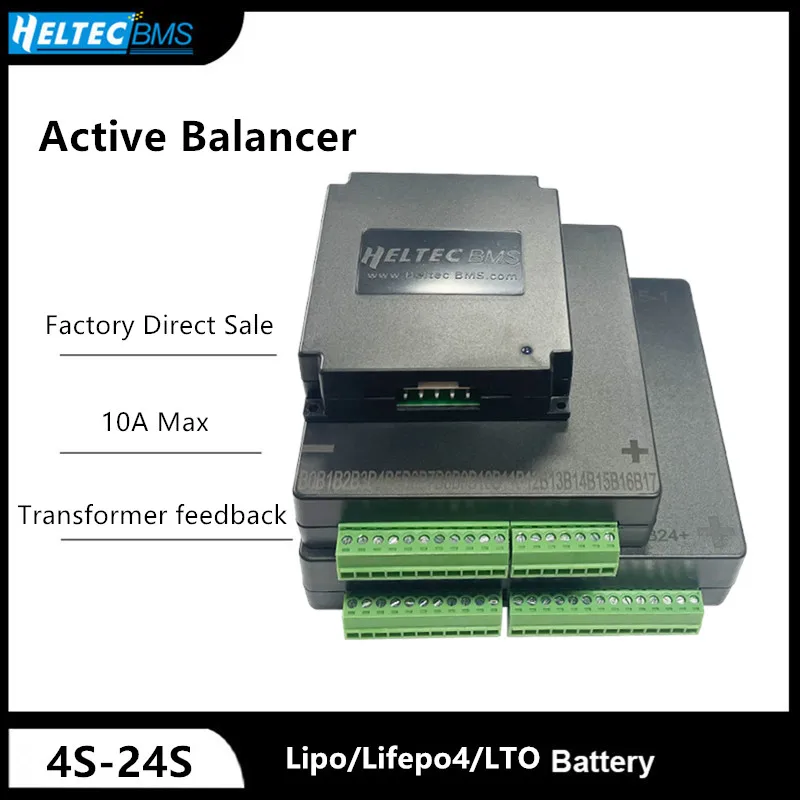10A active Balancer 4S 8S 16S 17S 24S Transformer feedback energy transfer for solar storeage Li-ion/lifepo4/LTO Equalizer bms
