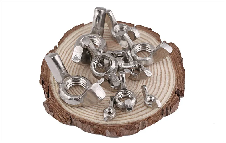 

10Pcs M3 M4 M5 M6 M8 מגולוון יד להדק אגוז פרפר אגוז מטיל אגף אגוזים