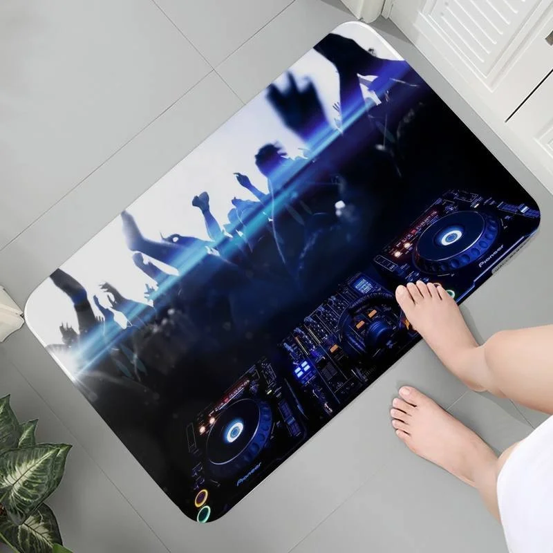 

Soft Carpet Bedroom Washable Rug Bathroom Doormat Hallway Mats Modern 3D Kid Room Music Radio Dj Area Rugs Mat bedside Bath Mats