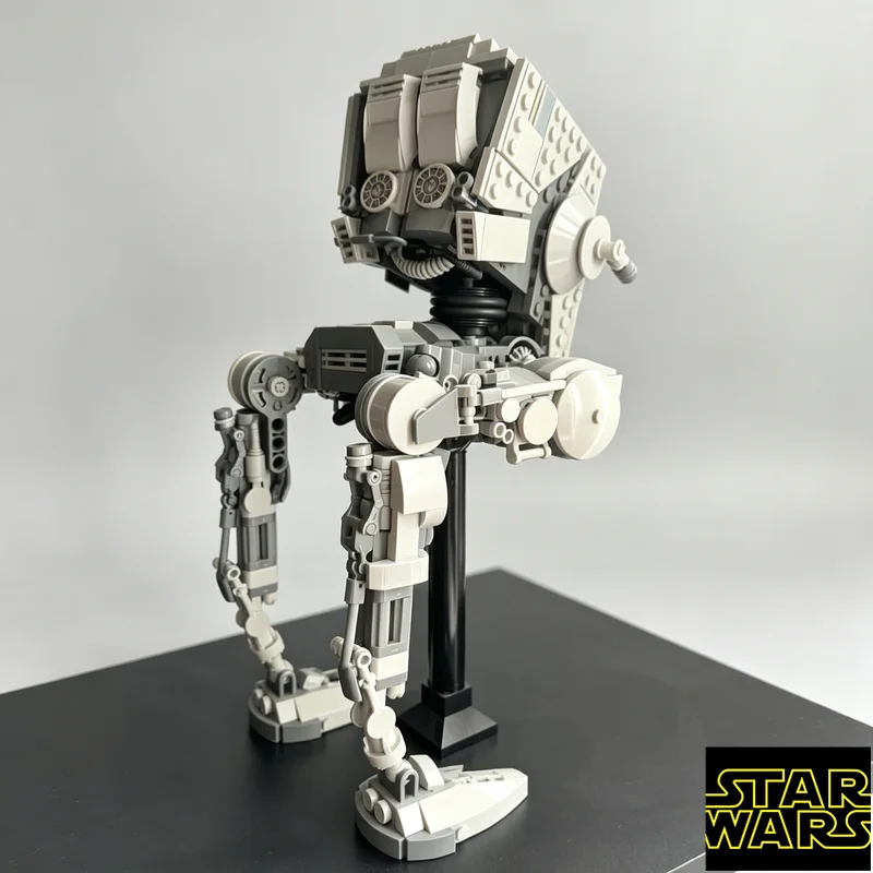 Фото Набор из 719 деталей MOC Star Wars AT-ST: Технические блоки для сборки мини-фигурок, развивающая игрушка для детей, подарок на день рождения №3