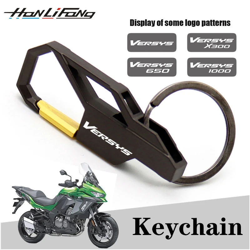 

Motorcycle Keychain For Kawasaki Versys650 Versys1000 Versys X300 1000 650 Moto Accessories Custom Key Lettering Metal Keychain