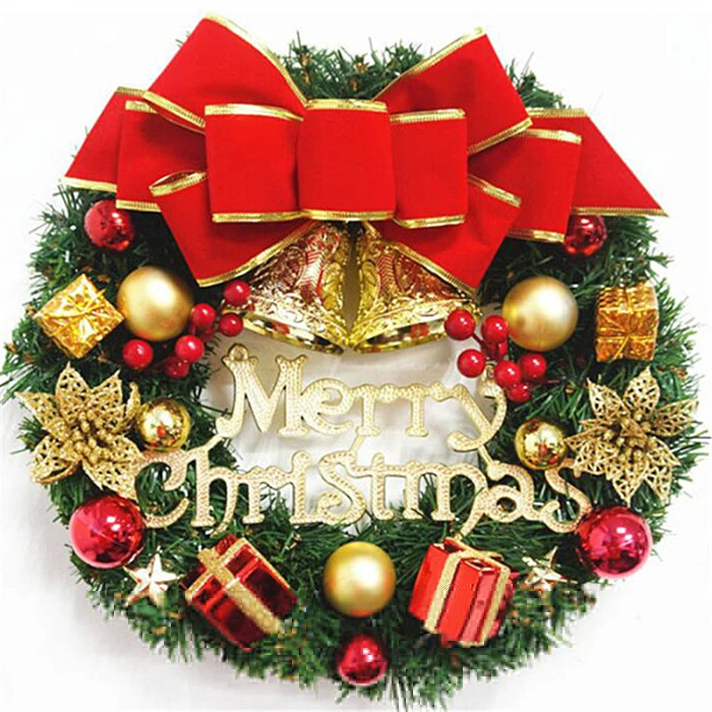 

Christmas wreath 30/40/50cm Christmas decorations window props shopping mall scene decoration creative gifts