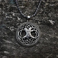 round hollow out pendant for men and women myth tree of life vintage personality accessories jewelry creative design party gift