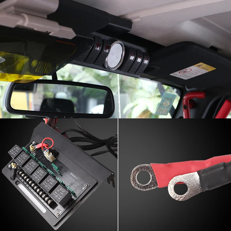 Панель переключателя 6 переключателей двойная подсветка фотопанель для Jeep Wrangler JK