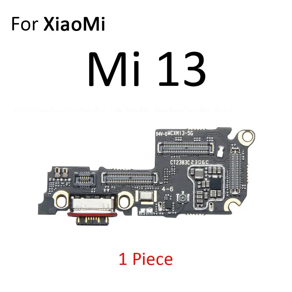 Разъем для зарядного порта детали платы гибкий кабель с микрофоном Xiaomi Mi 13 Lite 12 12S