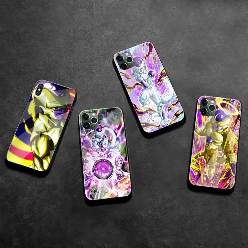 

Dragon Ball Frieza Phone Case Tempered Glass For iPhone 13 12 Mini 11 Pro XR XS MAX 8 X 7 Plus SE 2020 cover