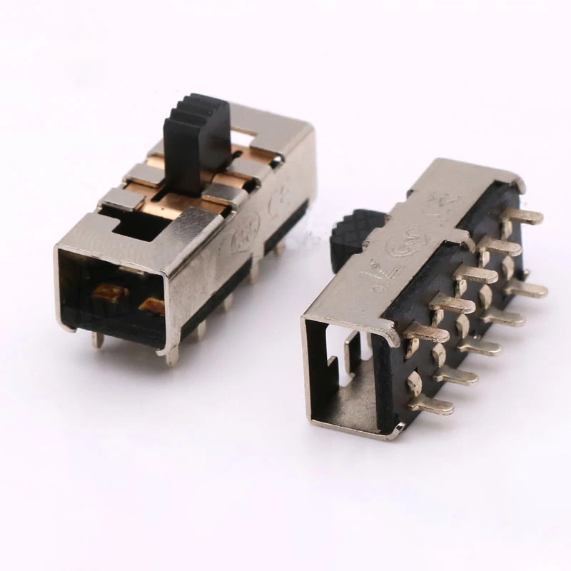 

100pcs Double row ten pin four gear vertical toggle switch electric blanket hair dryer SS-24H05