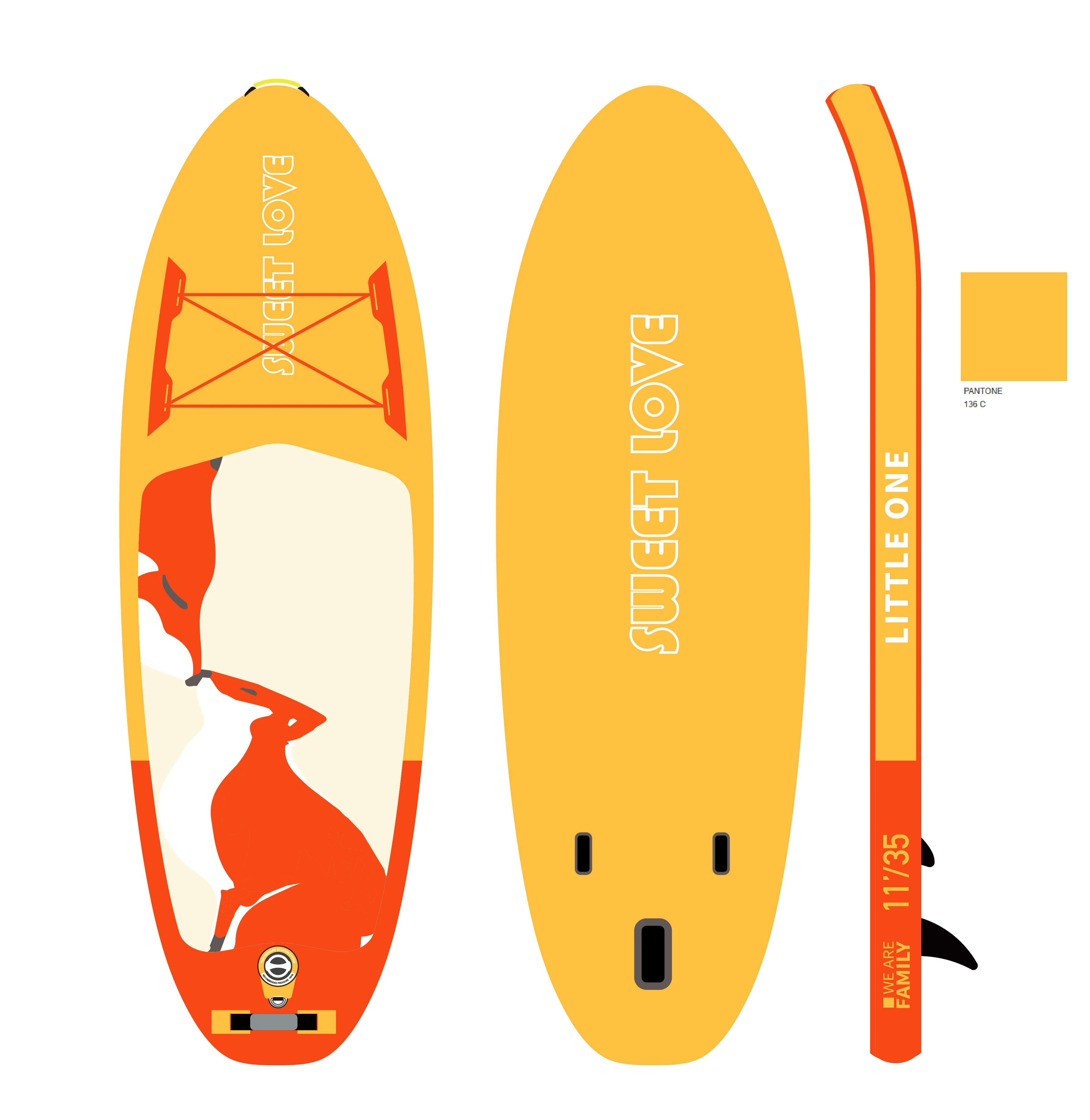 Новый красивый дизайн надувная доска для серфинга SUP Stand Up Paddle Board