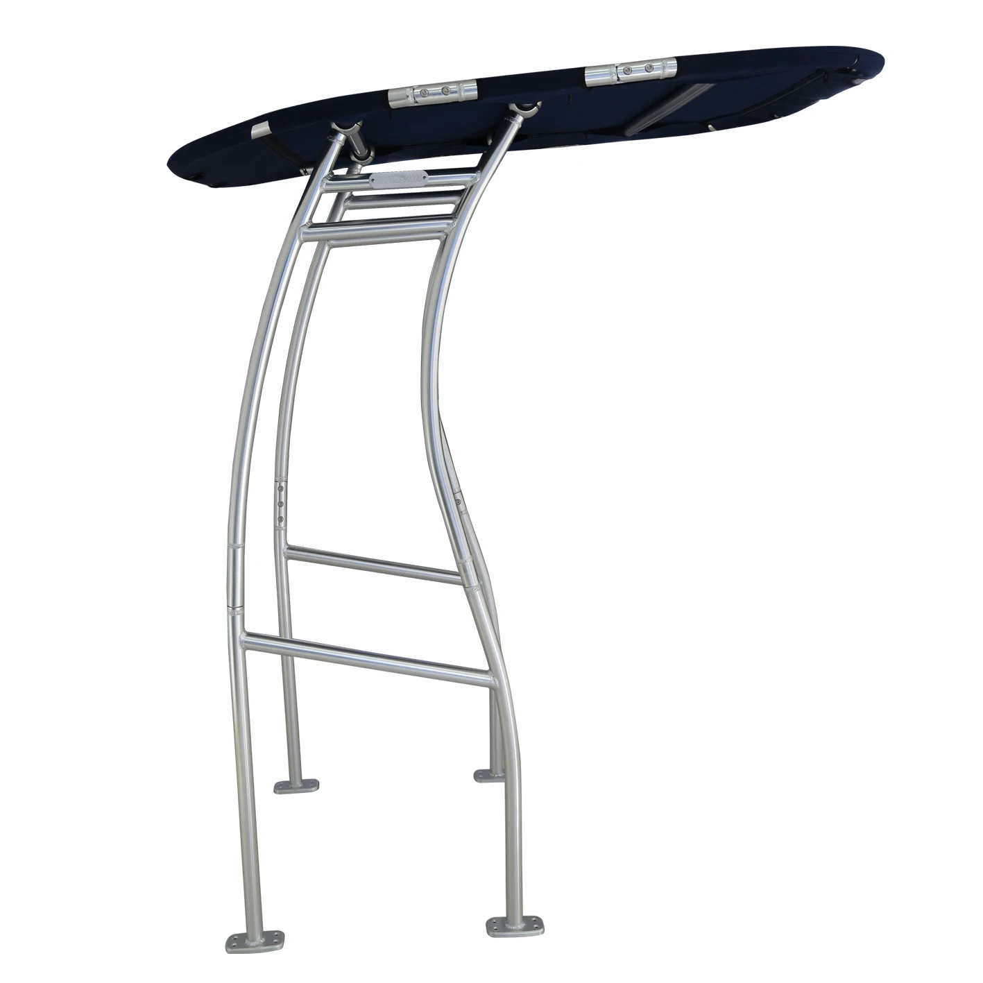 Тонкая центральная консоль для лодки Dolphin Pro Plus с черным навесом подходит лодок