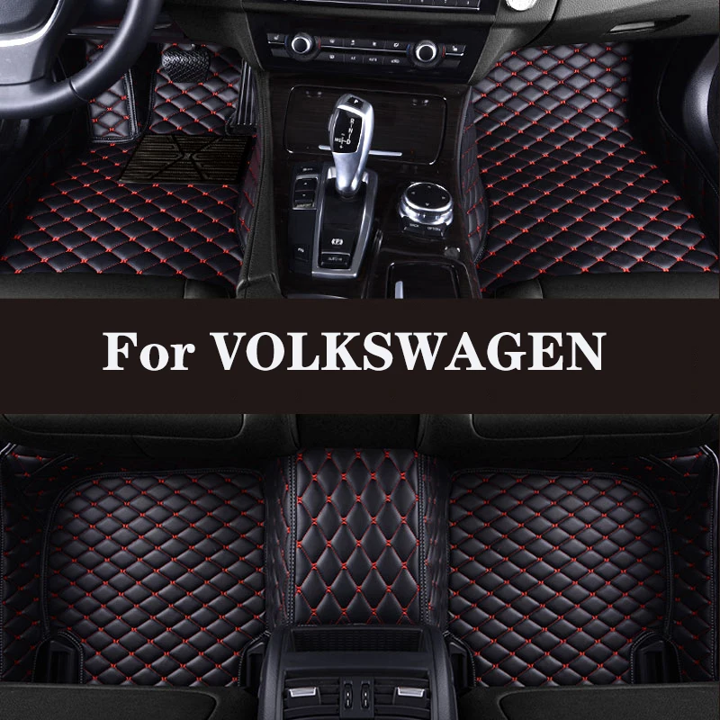 

Full Surround Custom Leather Car Floor Mat for VOLKSWAGEN VW Turbo Saveiro Caddy T-Cross Sagitar UP Santana Car Accessories