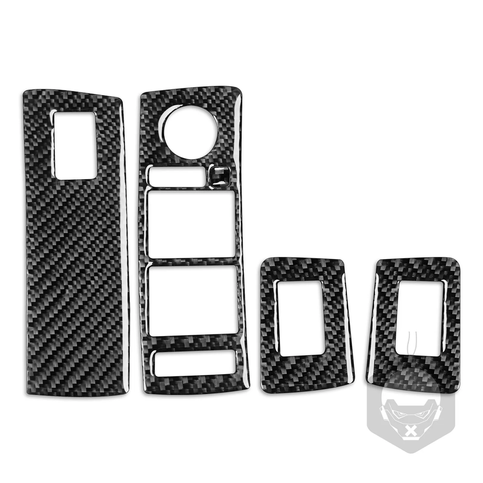 

Крышка кнопки переключателя для автомобильного интерьера из углеродного волокна, отделка, аксессуары для BMW X5 E53 2000 2001 2002 2003 2004 2005 2006