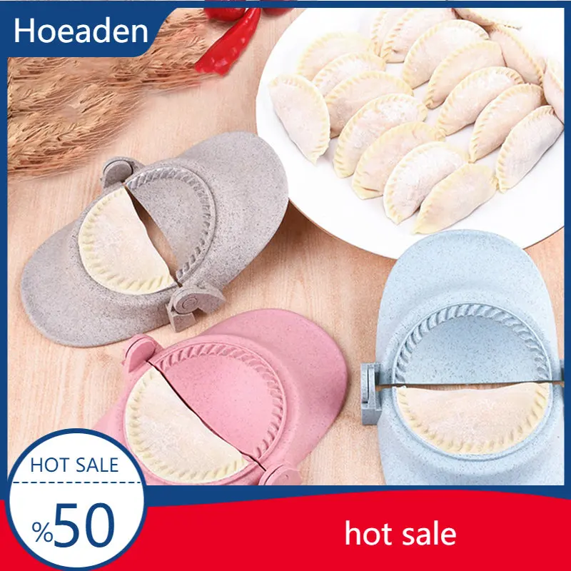 

1Pc Plastic Dumpling Molds Chinese Food Jiaozi Maker Dough Press Dumpling Pie Ravioli Hand Mould Kitchen Tools