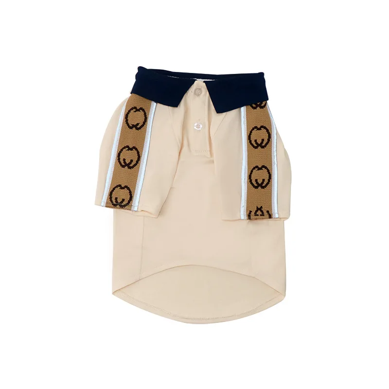 

Cross-border trade pet dog clothes summer small and medium-sized dog clothes in the summer of thin ribbon GT T-shirt luxury