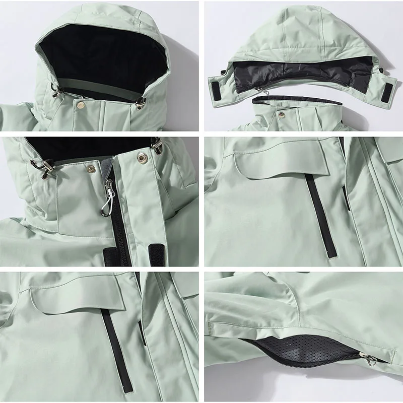 New Women Ski Suit Winter Outdoor Warm Windproof Waterproof Skiing Jacket And Pants Female Snowboarding Suits Equipment