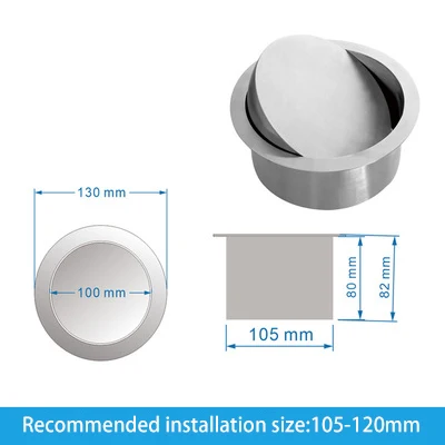 

Откидная крышка для мусорного бака из нержавеющей стали