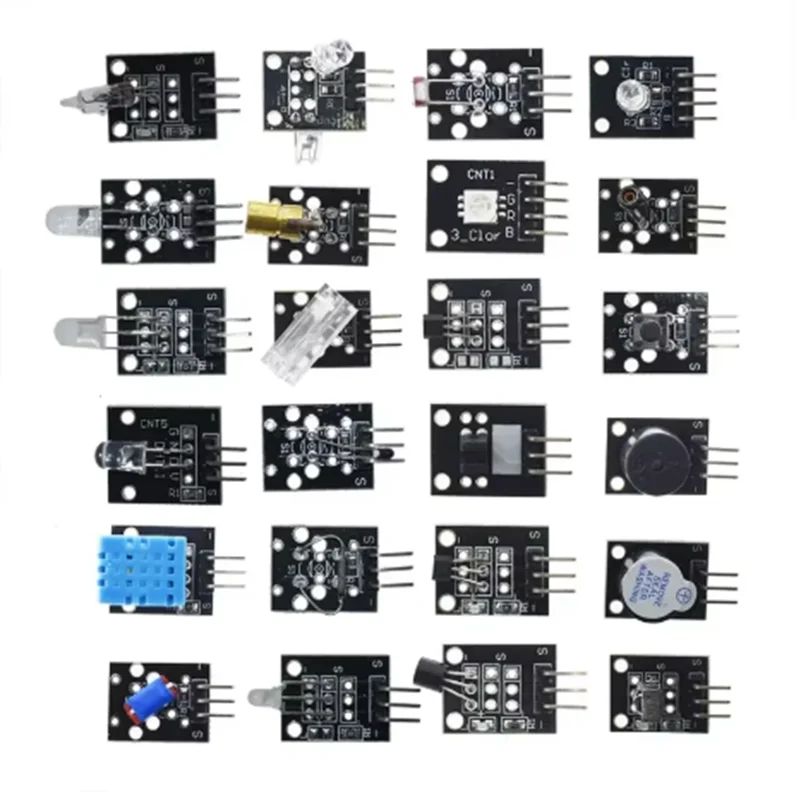Фото Набор из 45 сенсорных модулей (16 видов) для Arduino Raspberry Pi, лучше, чем 37 в 1, с коробкой, DIY UNO R3 MEGA2560 №4