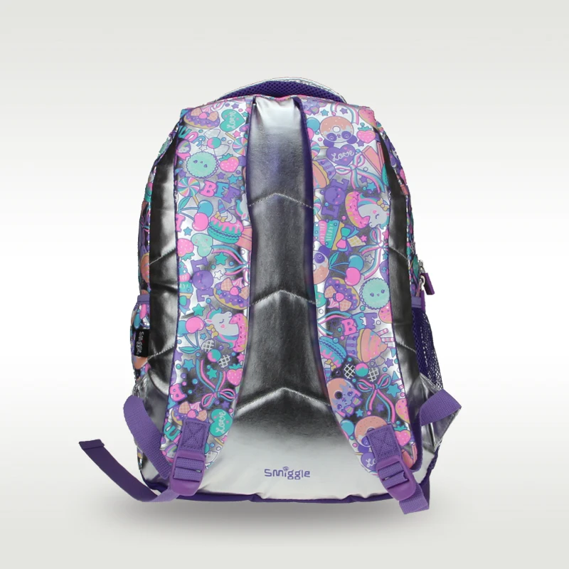 Australia Original Smiggle Children's Schoolbag Girls 16th Anniversary Sequin Cake Backpack 7-12 Years 16 Inches