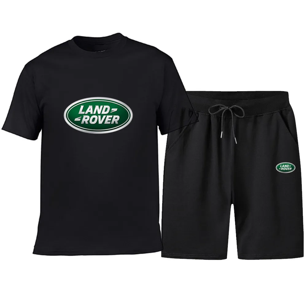 

Mens Short sleeve LAND ROVER car Logo Summer Mens t Shirt Harajuku T-Shirt high quality Cotton T Shirts pants suit Sportswear B2