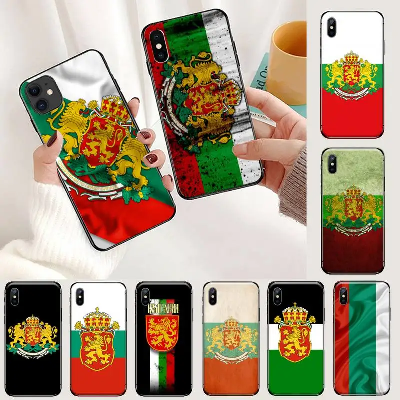 

Bulgaria National Flag Phone Case For iphone 12 11 13 7 8 6 s plus x xs xr pro max mini