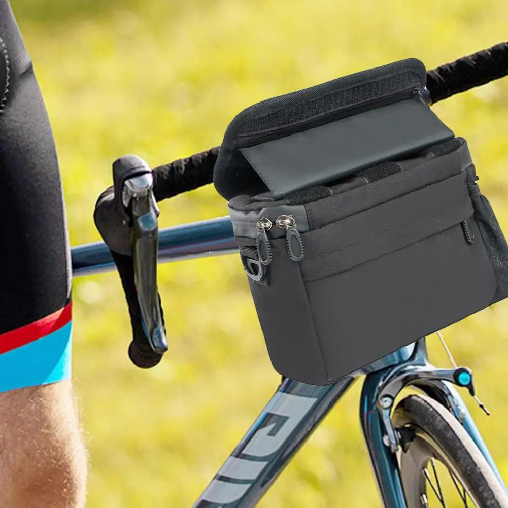 

Bicycle Handlebar Bag Bike Accessories Organizer Waterproof Bike Handlebar Bags with Phone Holders Multifunctional for Outdoor