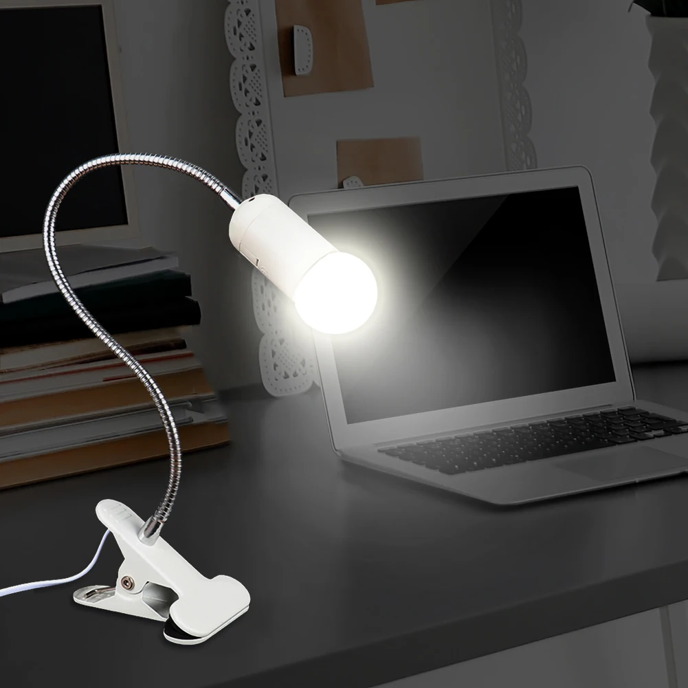 

E27 Lamp Holder Fixing Clamp 400mm Universal Lighting Clip Bedroom Reading Lamp Adapter Screw Lamp Extenders