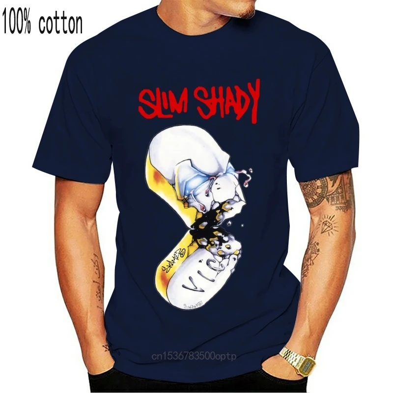 

Free Slim Shady Eminem T-Shirt Men T Shirt Short Sleeve Print Casua Print for Men 2018 Chinese Style Top Tee Plus Size