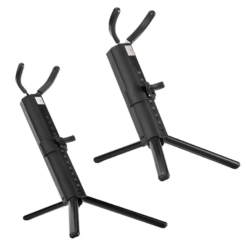 

Portable Foldable Tripod Tenor Alto Sax Support Stand Tube Metal Leg Rack