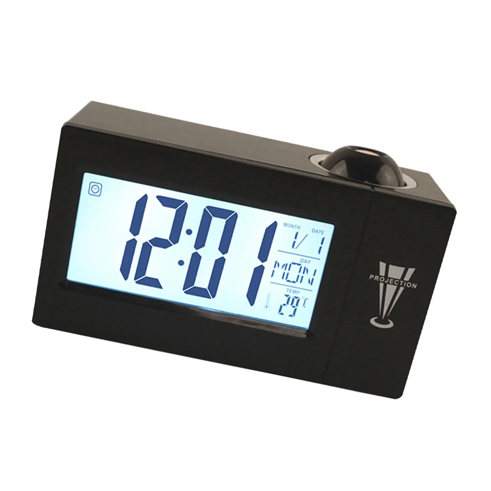 

1pc Display Digital Projection Clock Table Modern 12/24 Hours Alarm Clock for Indoors