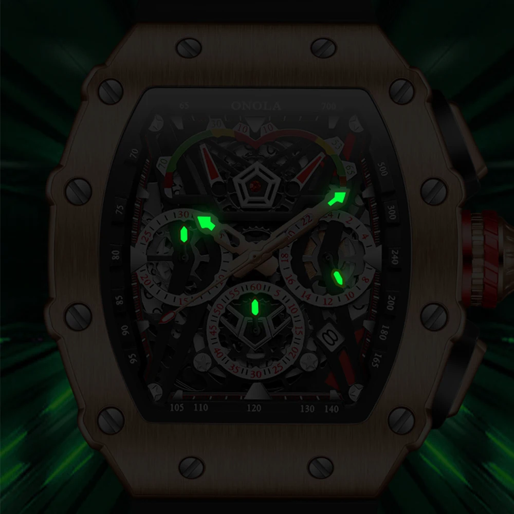 Часы мужские водонепроницаемые многофункциональные спортивные светящиеся