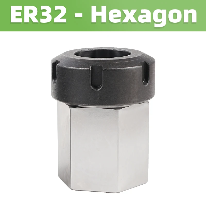 Цанговый блок с квадратным шестигранником ER/25/32/40, держатель патрона, рабочий держатель для токарного станка с ЧПУ, гравировальный станок