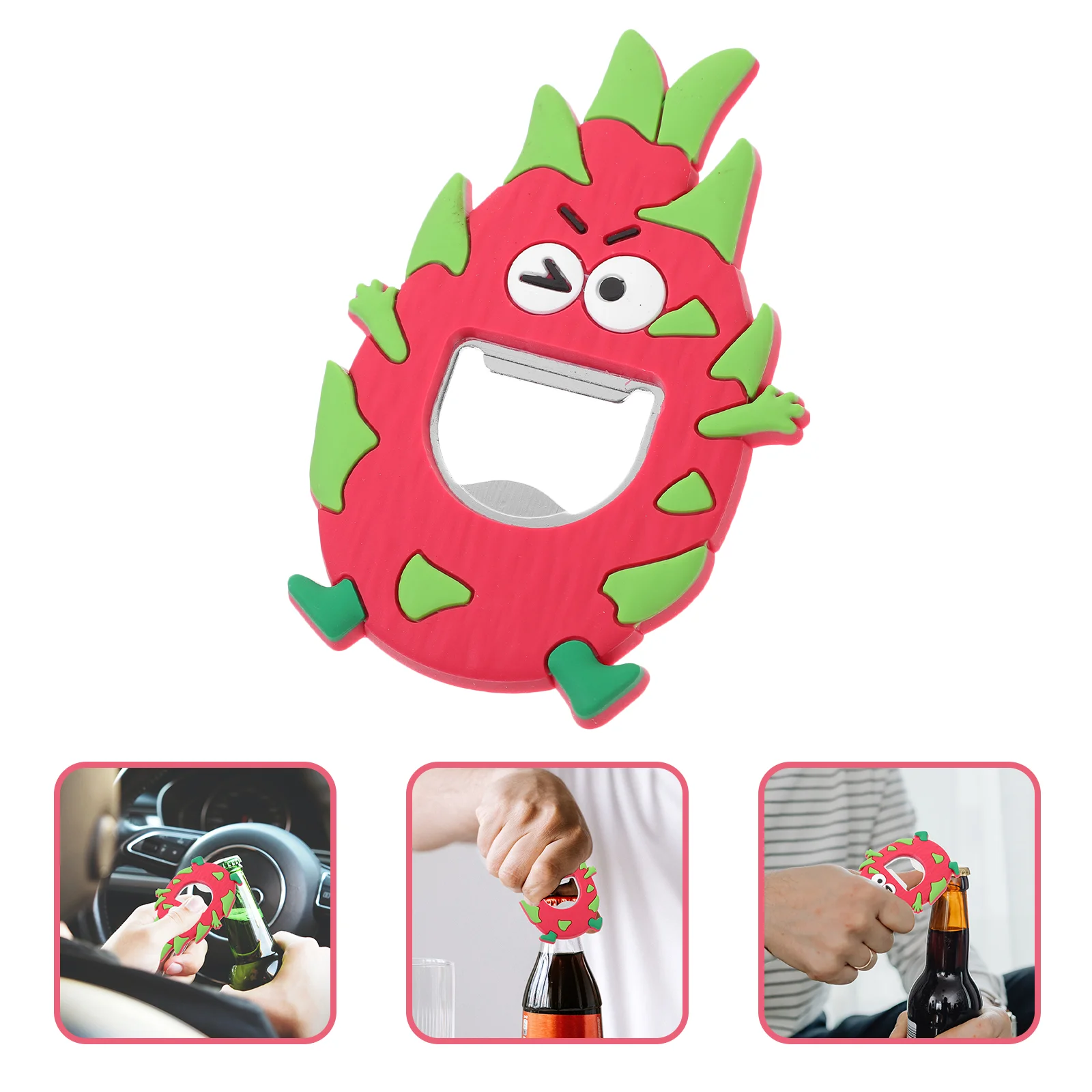 

Party Beer Bottle Opener Decorative Soda Dragon Fruit Opening Gadget Beverage Tool Manual Cap Tools Cartoon