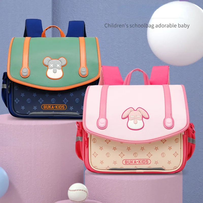 High-capacity Primary School Students Girl Boy Grade 1-3 Horizontal Backpacks New Children British Style Fashion Kids Bags Hot