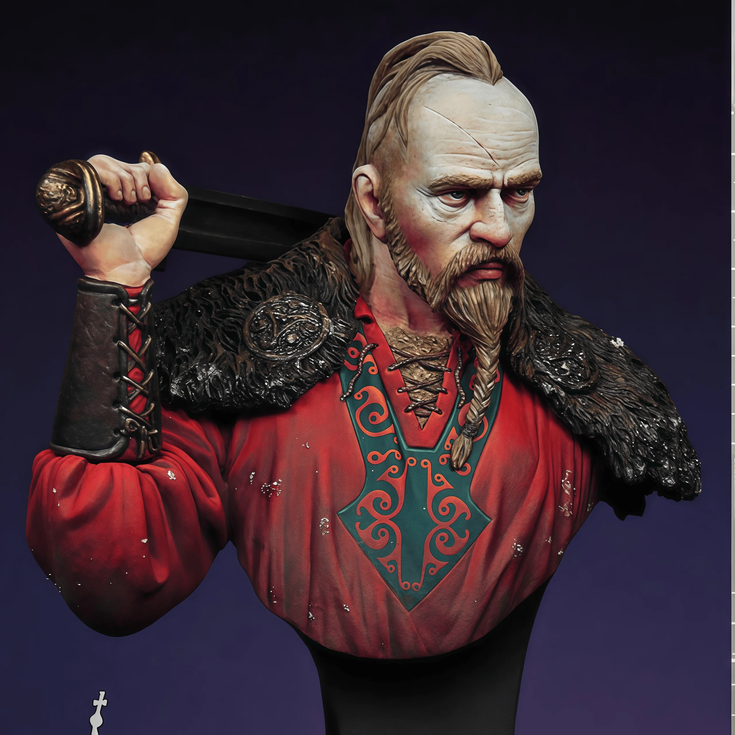 Фото Прецизионный комплект модели из литой под давлением смолы 1/12, модель GK, Prince Rurik, неокрашенный №2