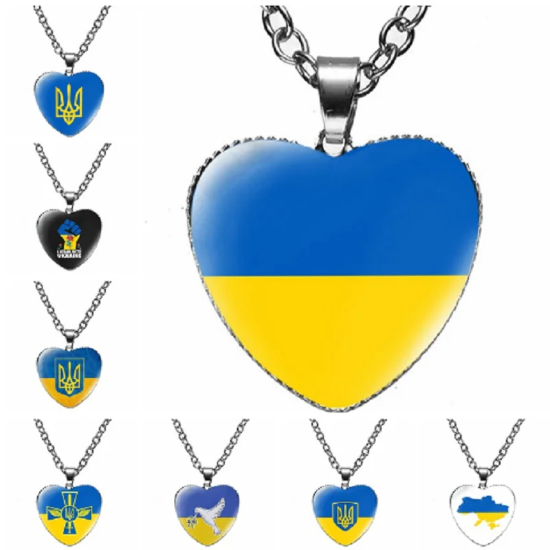 

Cxwind Stainless Steel Ukraine Map Necklace, Anti-War Gifts for Pacifists, Memorial Necklace for Men and Women