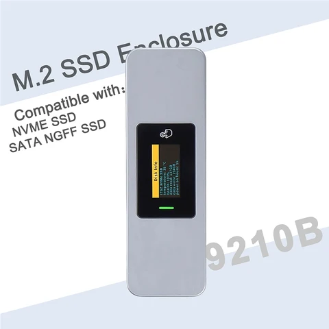 IRhasta M.2 NVMe SSD адаптер с экраном