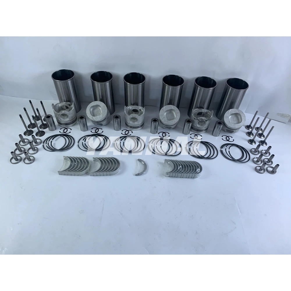 

6SD1 Cylinder Liner Kit With Engine Bearing & Valves For Isuzu Engine Parts