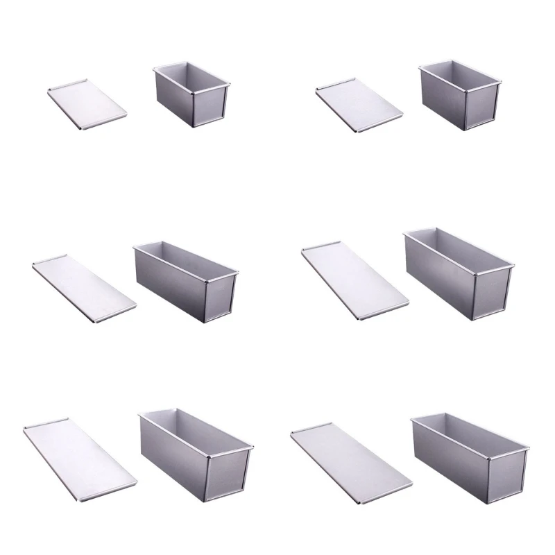 

Toast Bread Mold Oven Household Aluminum Alloy Baking Mold 6 Sizes for Baking